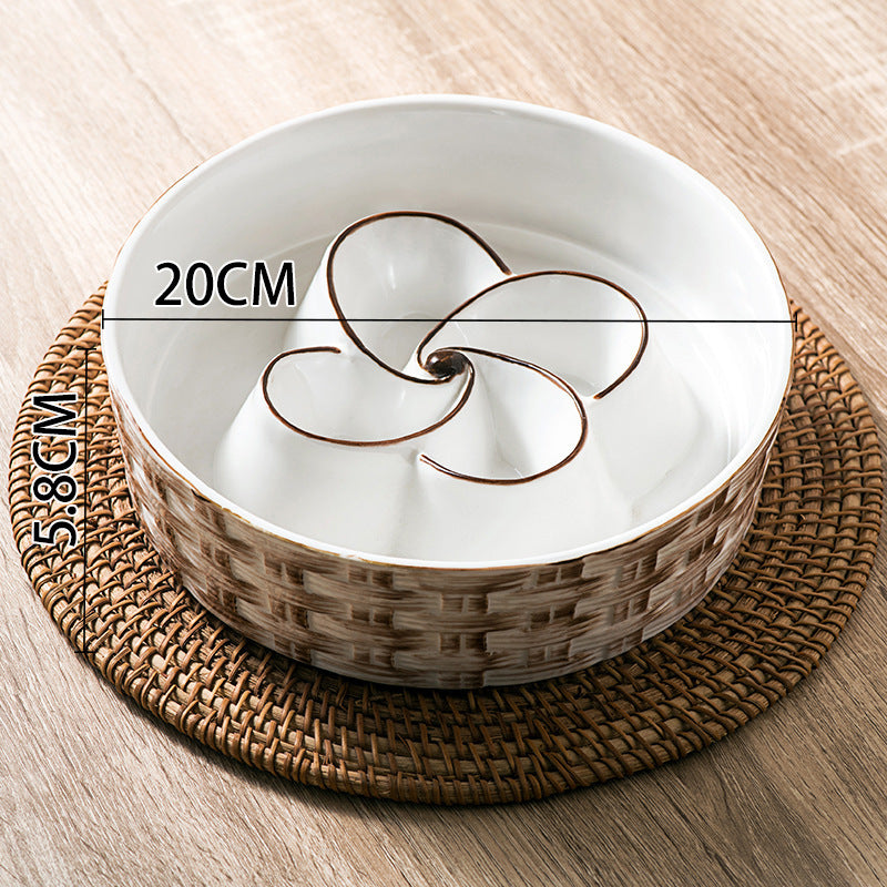 Ceramic Slow Feeder Dog Bowl for Medium & Large Dogs – image 10