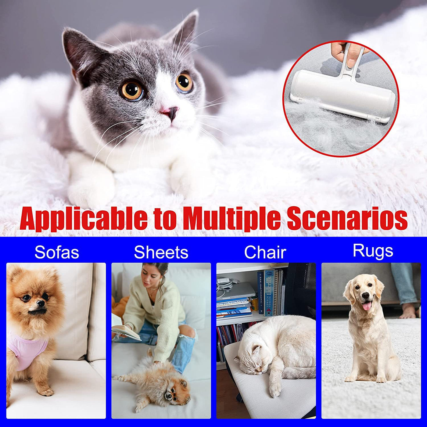 Pet Hair Picker Roller for Dogs and Cats – image 6