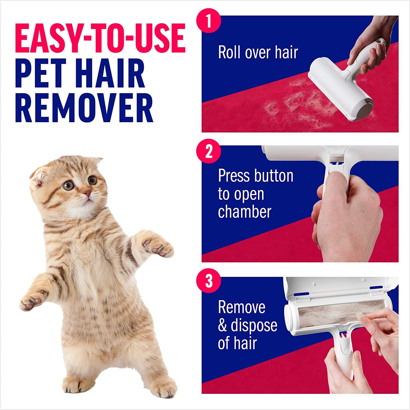 Pet Hair Picker Roller for Dogs and Cats – image 3