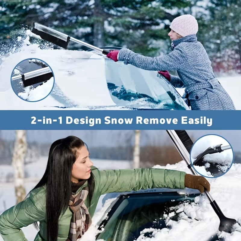 Extendable Car Snow Shovel and Windshield Wiper Tool – image 3