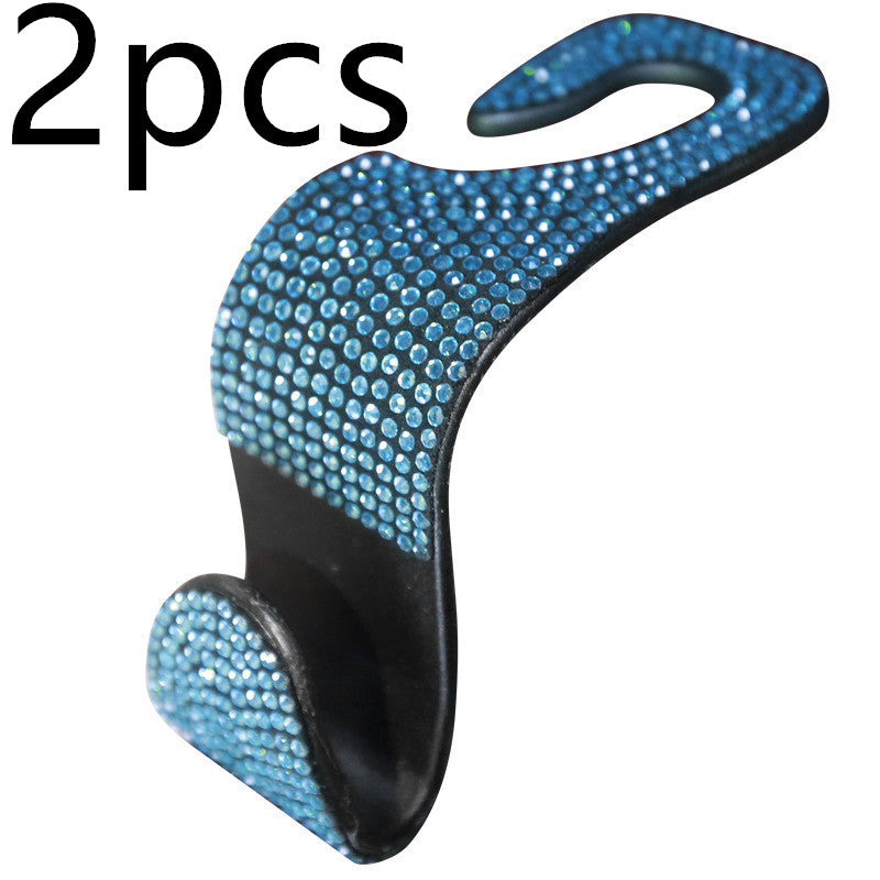 Car Seat Headrest Hook with Decorative Gems – image 7
