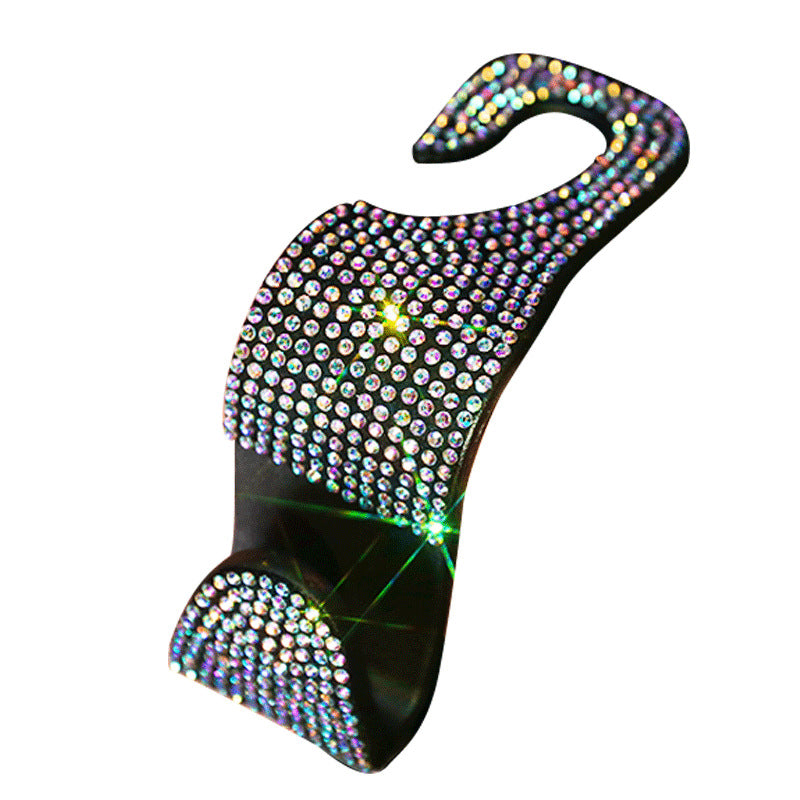 Car Seat Headrest Hook with Decorative Gems – image 8