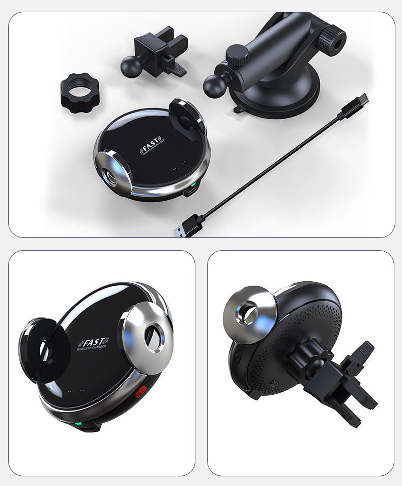 Car Phone Holder with 15W Wireless Charging & Air Vent Mount – image 10