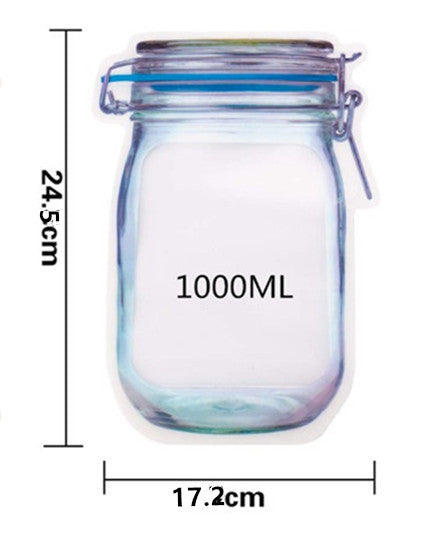 Reusable Waterproof Snack Storage Bag with Zipper Seal – image 5