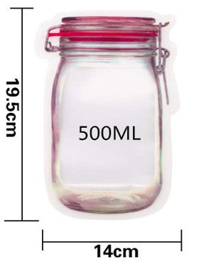 Reusable Waterproof Snack Storage Bag with Zipper Seal – image 9