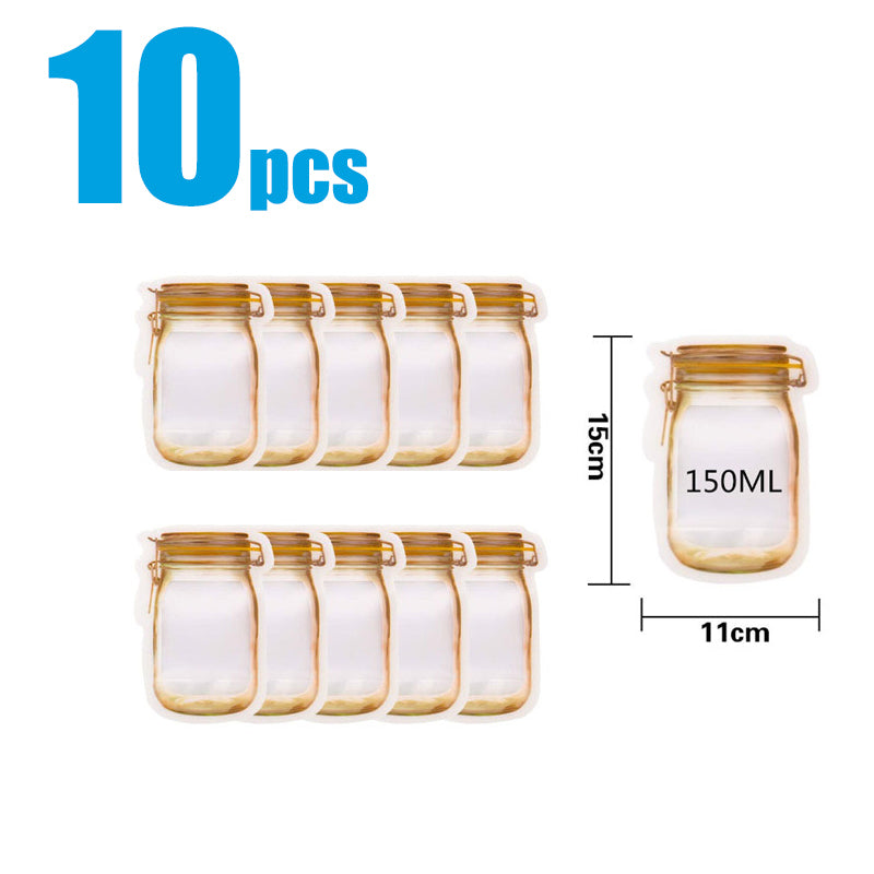 Reusable Waterproof Snack Storage Bag with Zipper Seal – image 10