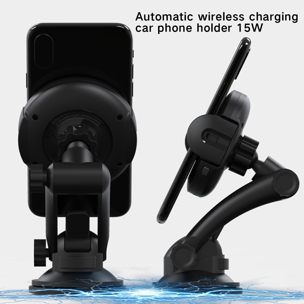 Car Phone Holder with 15W Wireless Charging & Air Vent Mount – image 3