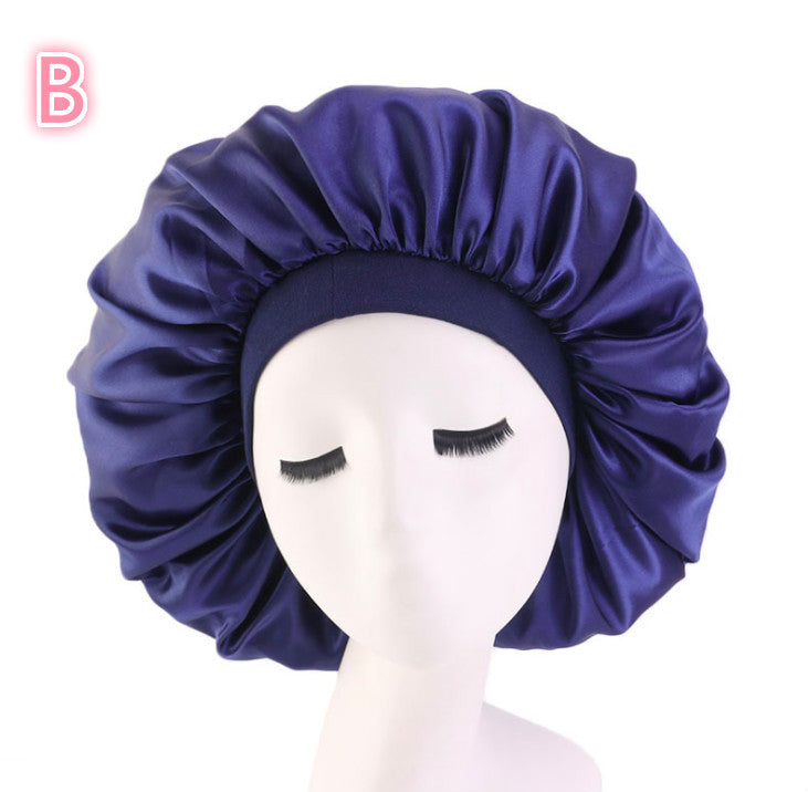 Beauty Print Satin Silk Bonnet Sleep Night Cap – image 6