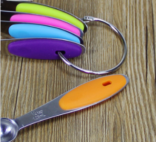 Stainless Steel Dual Sided Magnetic Measuring Spoons Set – image 2