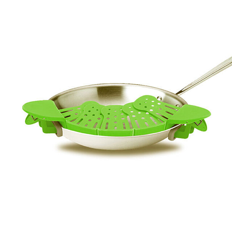 Universal Silicone Clip-on Pot Strainer with Anti-Spill Clips – image 5