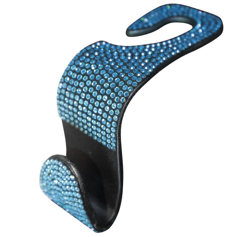Car Seat Headrest Hook with Decorative Gems – image 6