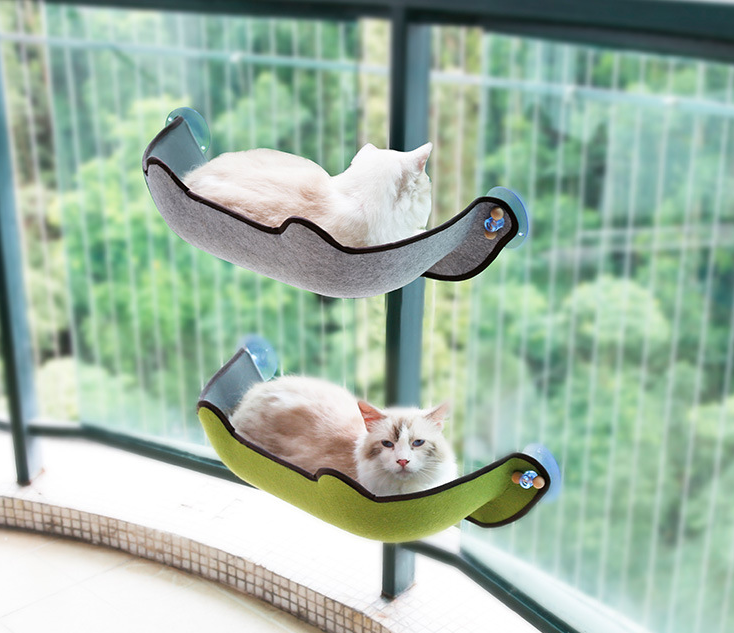 Hamaca para Gatos de Alféizar de Ventana con Ventosas