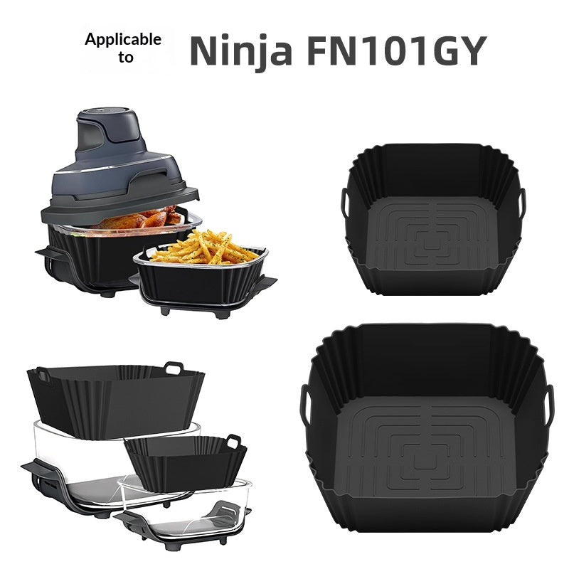 Bandeja de silicona para freidora de aire con diseño de drenaje