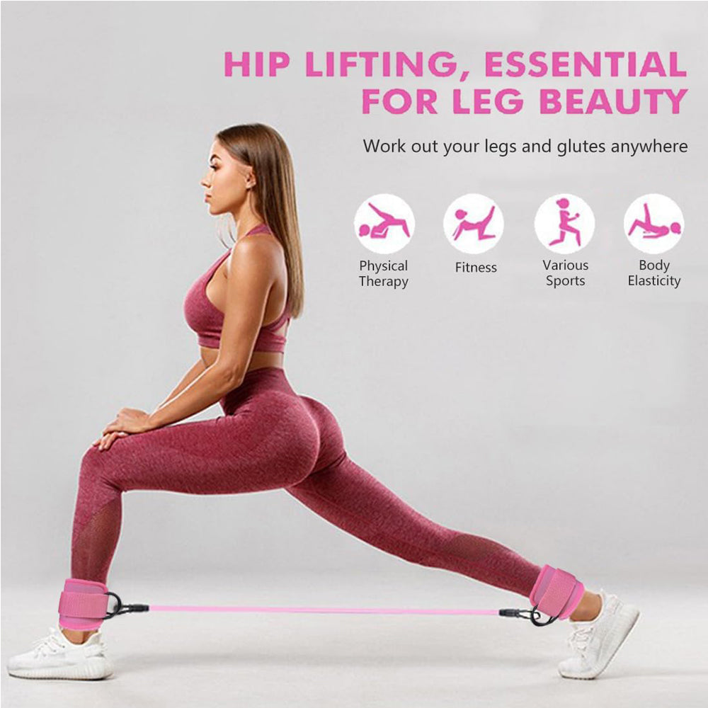 Adjustable Ankle Resistance Bands with Cuffs for Leg Workouts – image 5