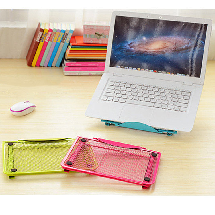 Foldable Iron Laptop Stand with Non-Slip Pads – image 2