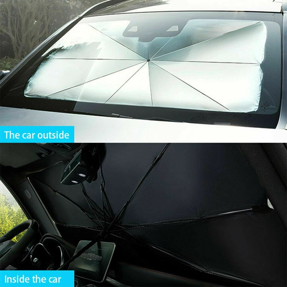 Car Windshield Sunshade Umbrella Front Window Visor Black Large – image 5