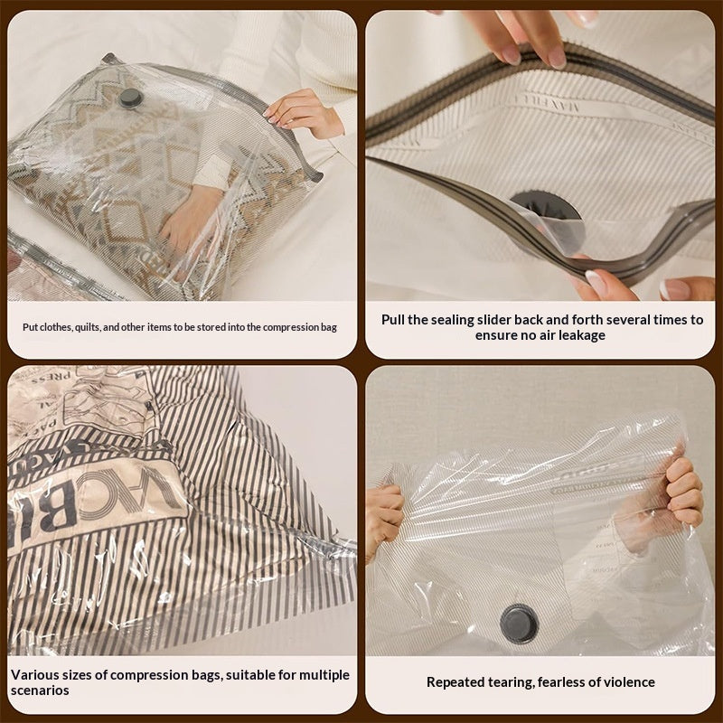 Travel Vacuum Compression Storage Bag - Durable PA PE Material – image 5