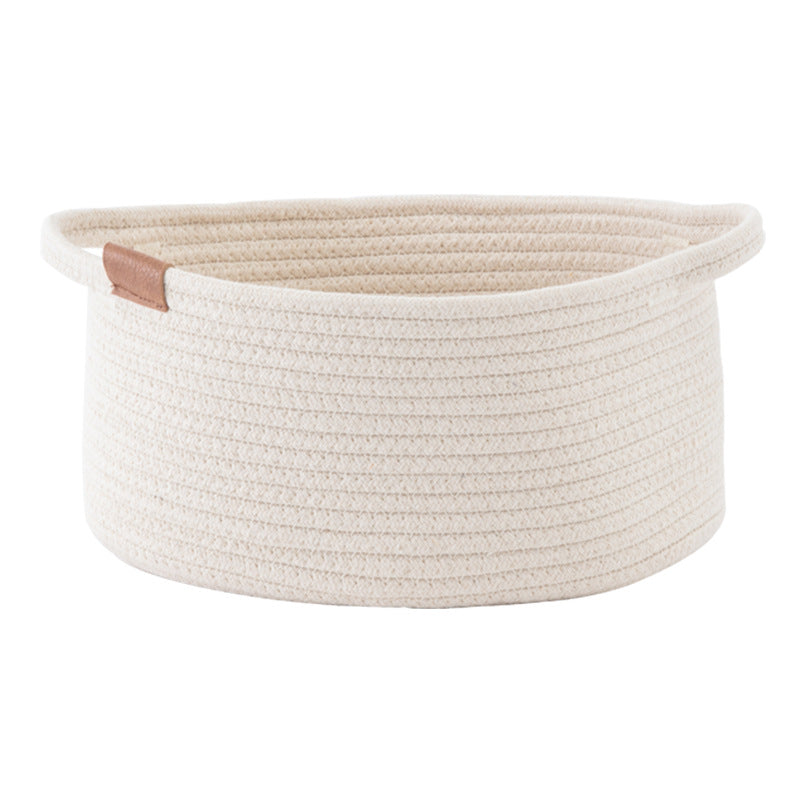 Large Foldable Woven Cotton Laundry Basket – image 5