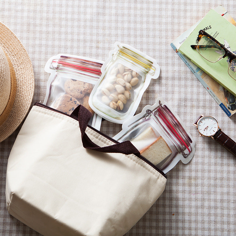 Reusable Waterproof Snack Storage Bag with Zipper Seal – image 3