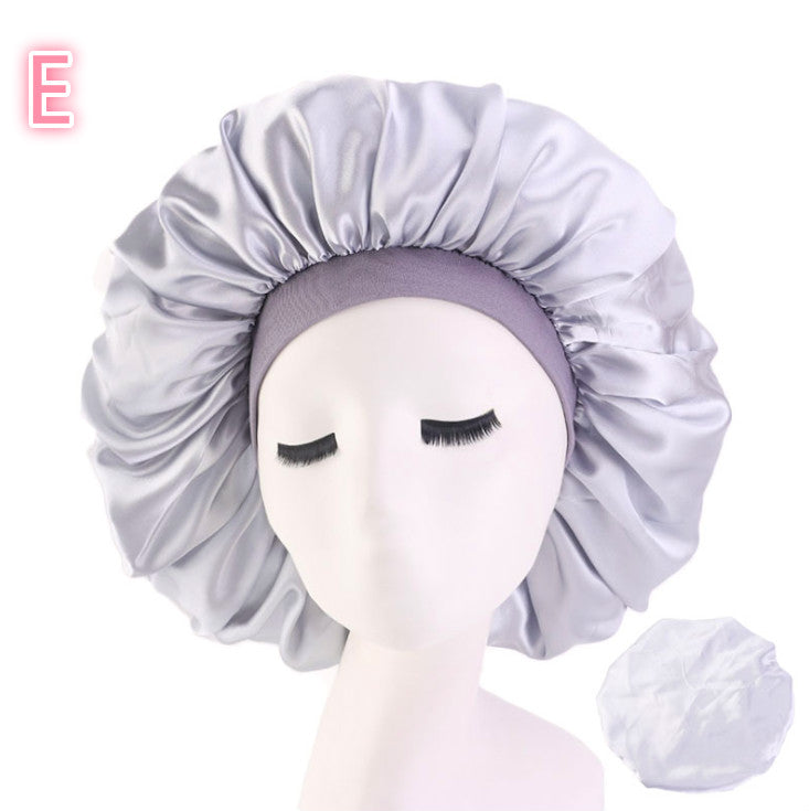 Beauty Print Satin Silk Bonnet Sleep Night Cap – image 9