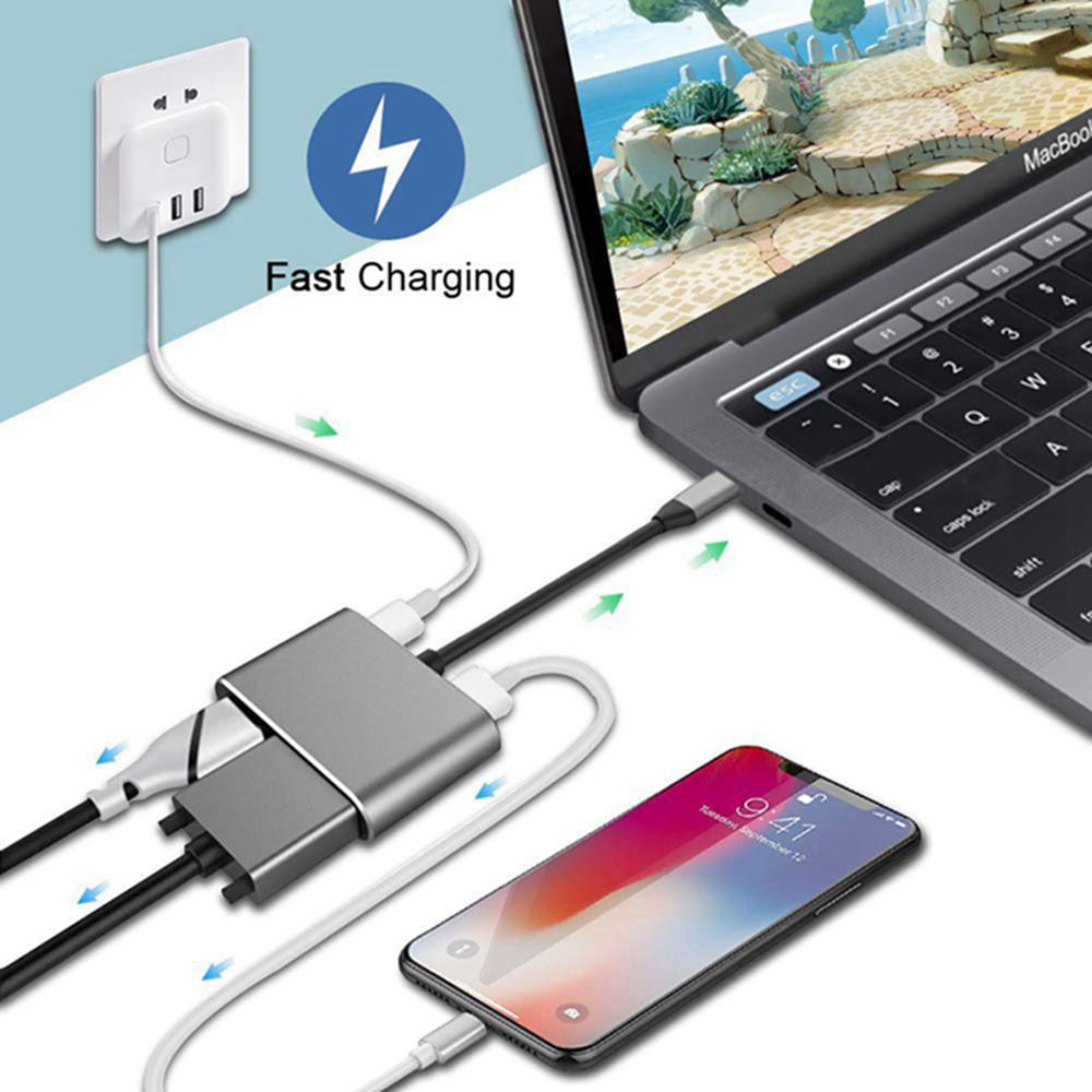 10-in-1 USB Type-C Adapter Hub with 4K HDMI & Gigabit LAN – image 1
