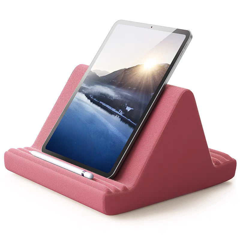 Foldable Gray Multi-Functional Pillow Tablet Stand – image 4