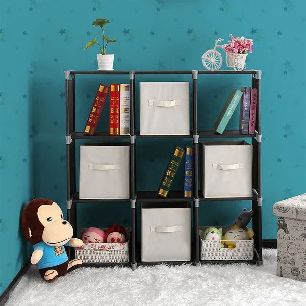 3-Tier 9-Compartment Storage Cube Organizer Shelf – image 1