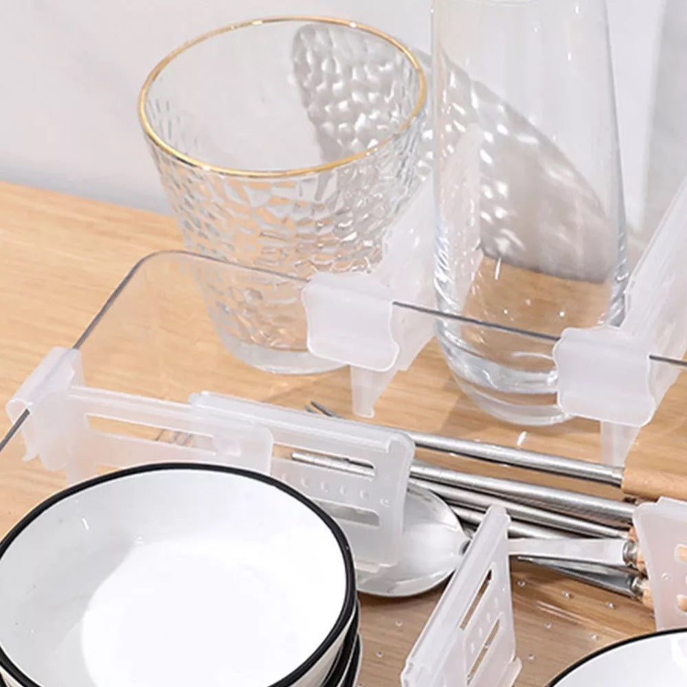 8pcs Transparent Plastic Refrigerator Dividers Organizer – image 4