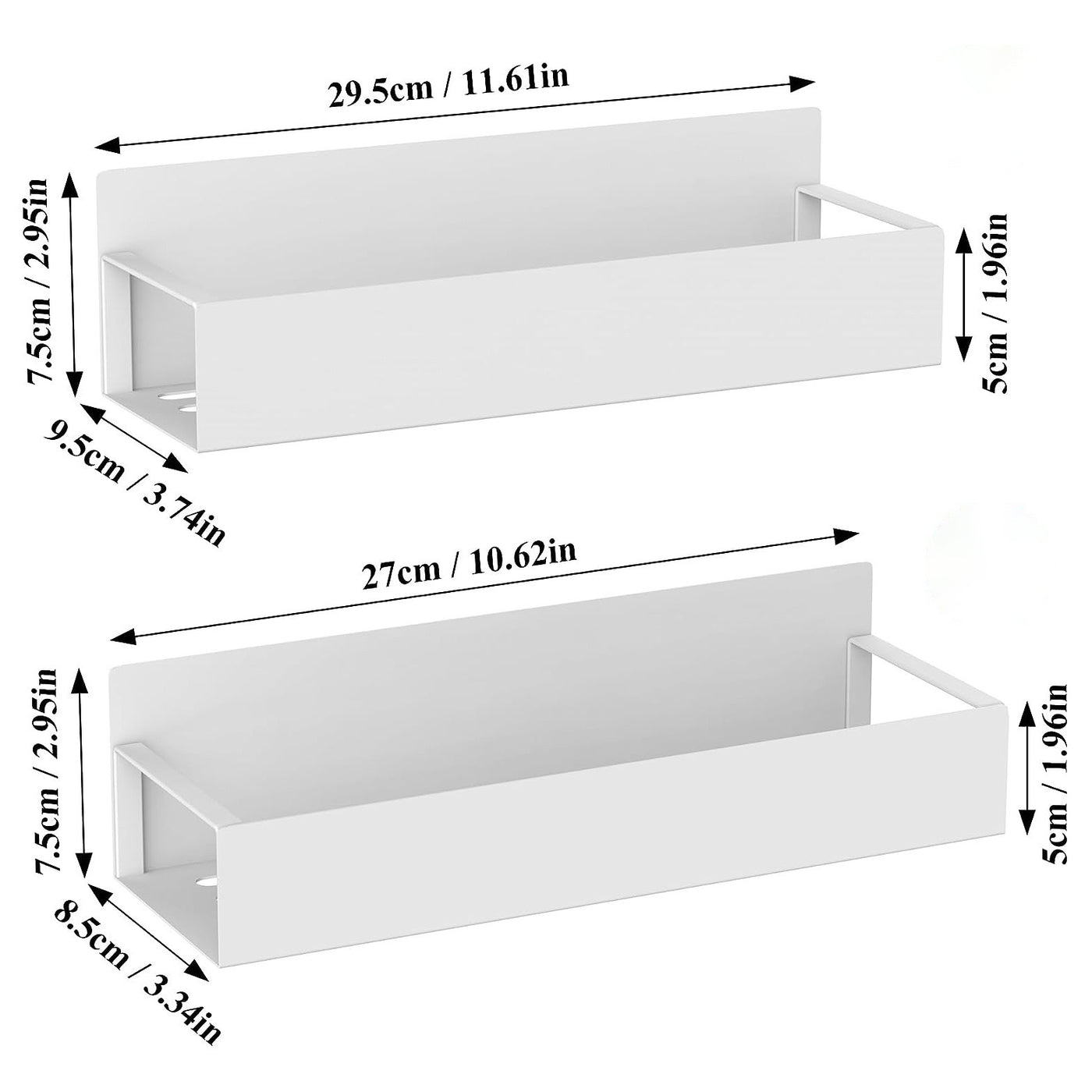Magnetic No-Punch Refrigerator Side Shelf Rack – image 8