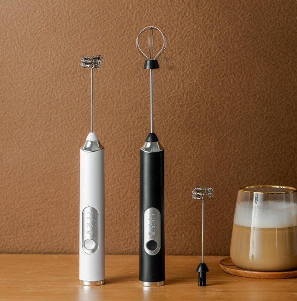 Electric Handheld Milk Frother with Three-Speed Adjustment – image 2