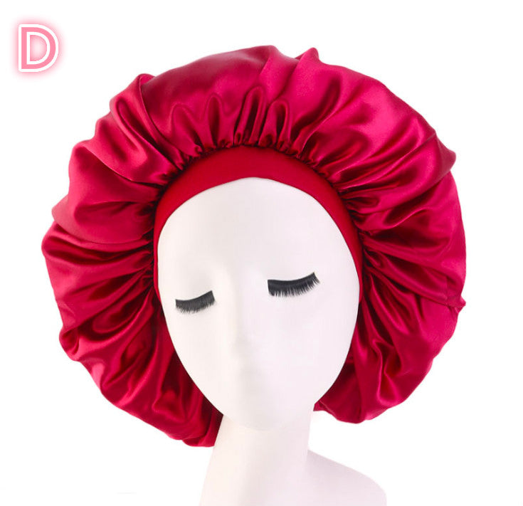 Beauty Print Satin Silk Bonnet Sleep Night Cap – image 8