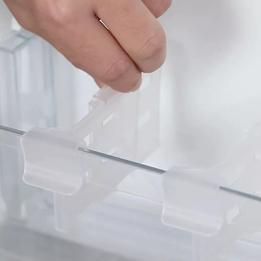 8pcs Transparent Plastic Refrigerator Dividers Organizer – image 5