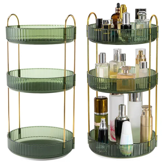 3 Tier Rotating Makeup Organizer – image 2