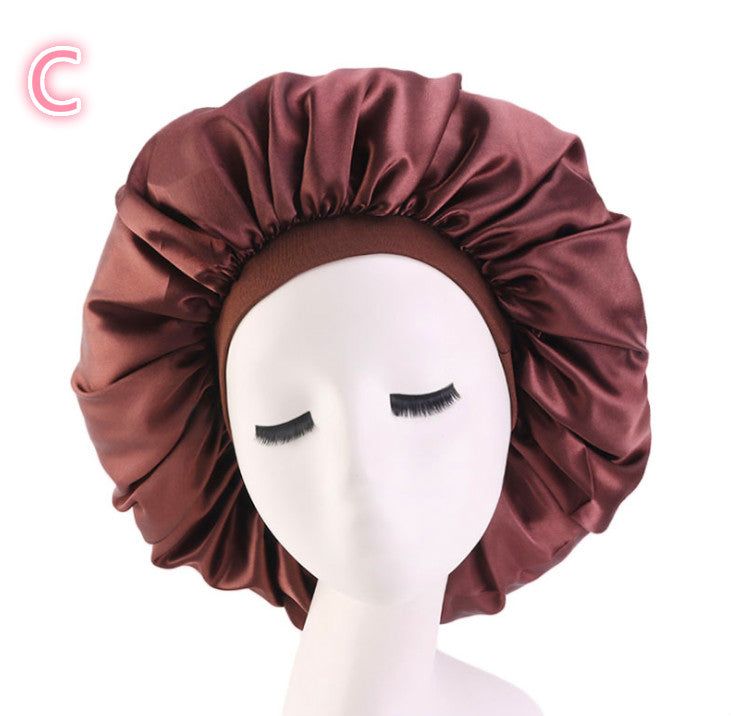 Beauty Print Satin Silk Bonnet Sleep Night Cap – image 7