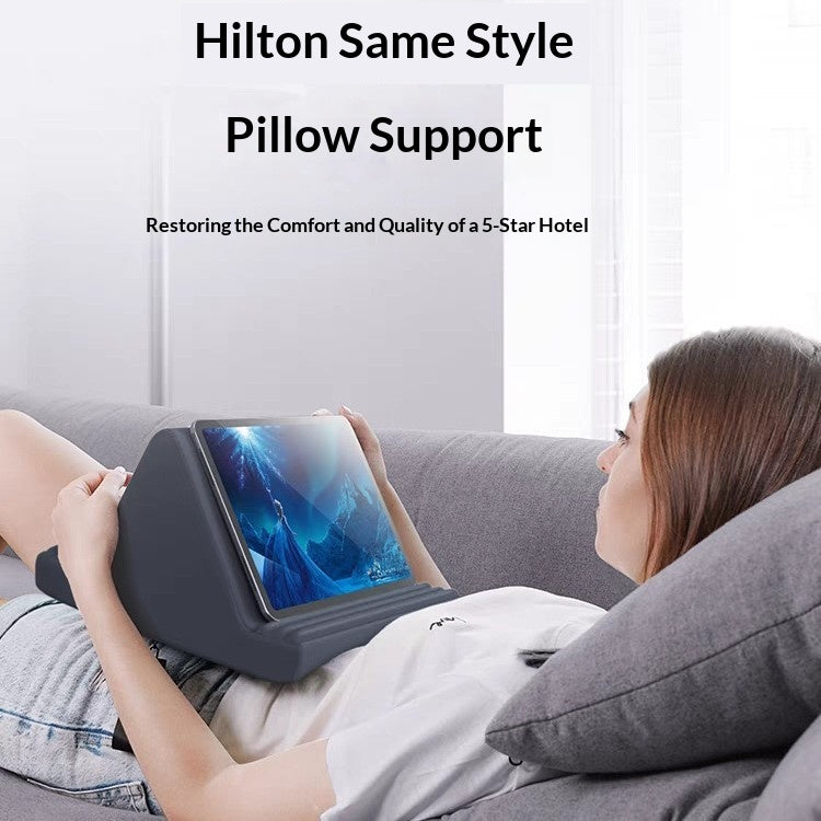 Foldable Gray Multi-Functional Pillow Tablet Stand