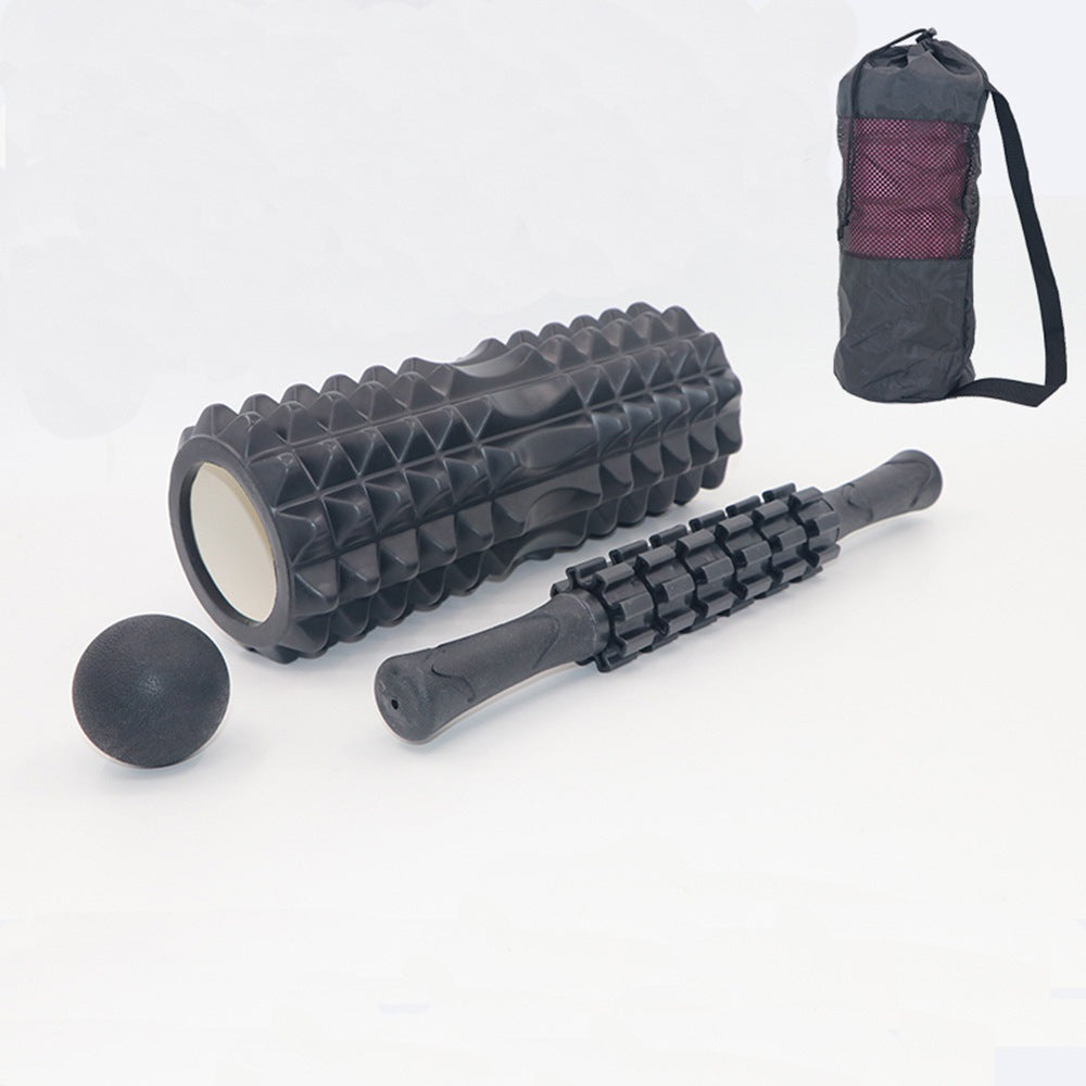 Black Fitness Foam Roller for Muscle Massage – image 1