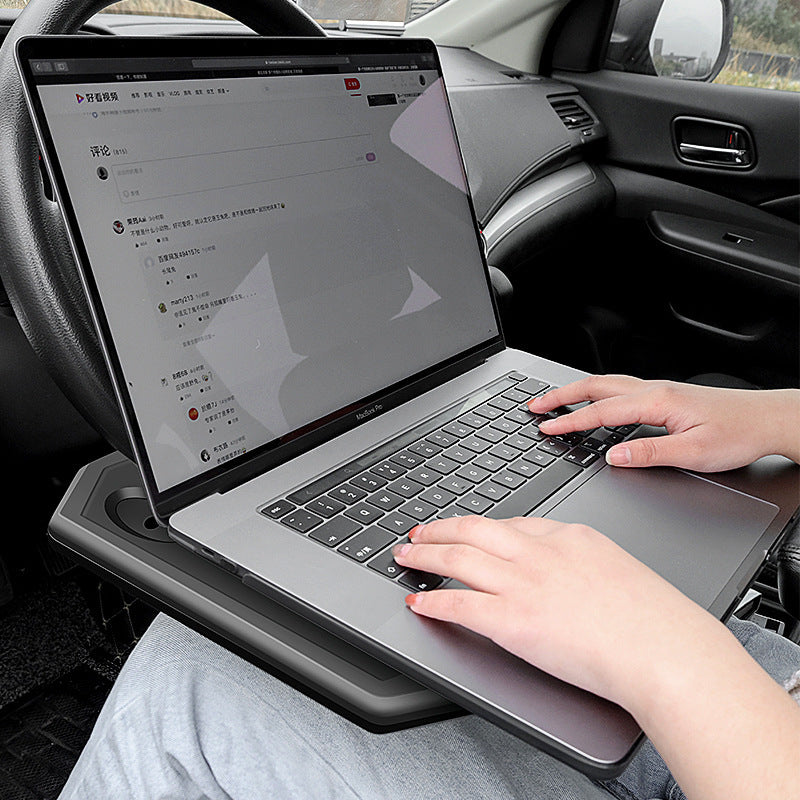 Simple Car Steering Wheel Tray with Cup Holders – image 3