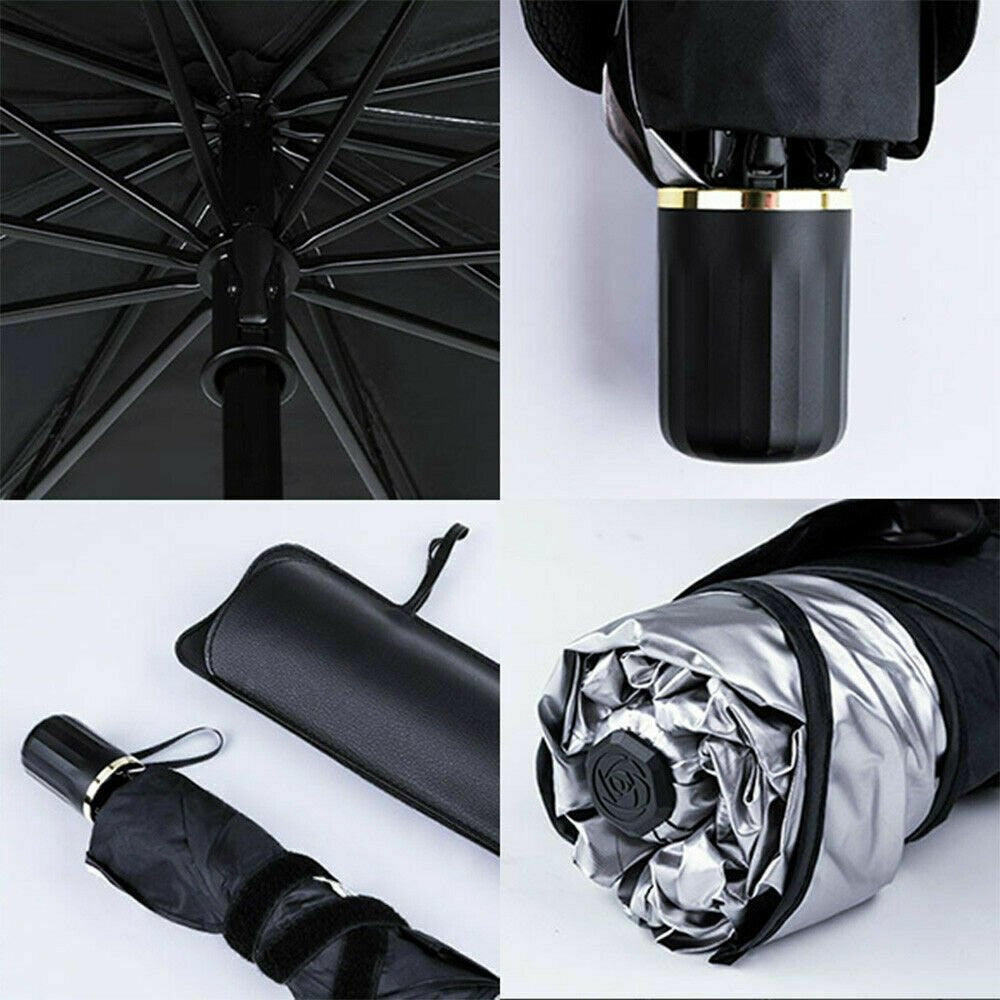 Car Windshield Sunshade Umbrella Front Window Visor Black Large – image 7