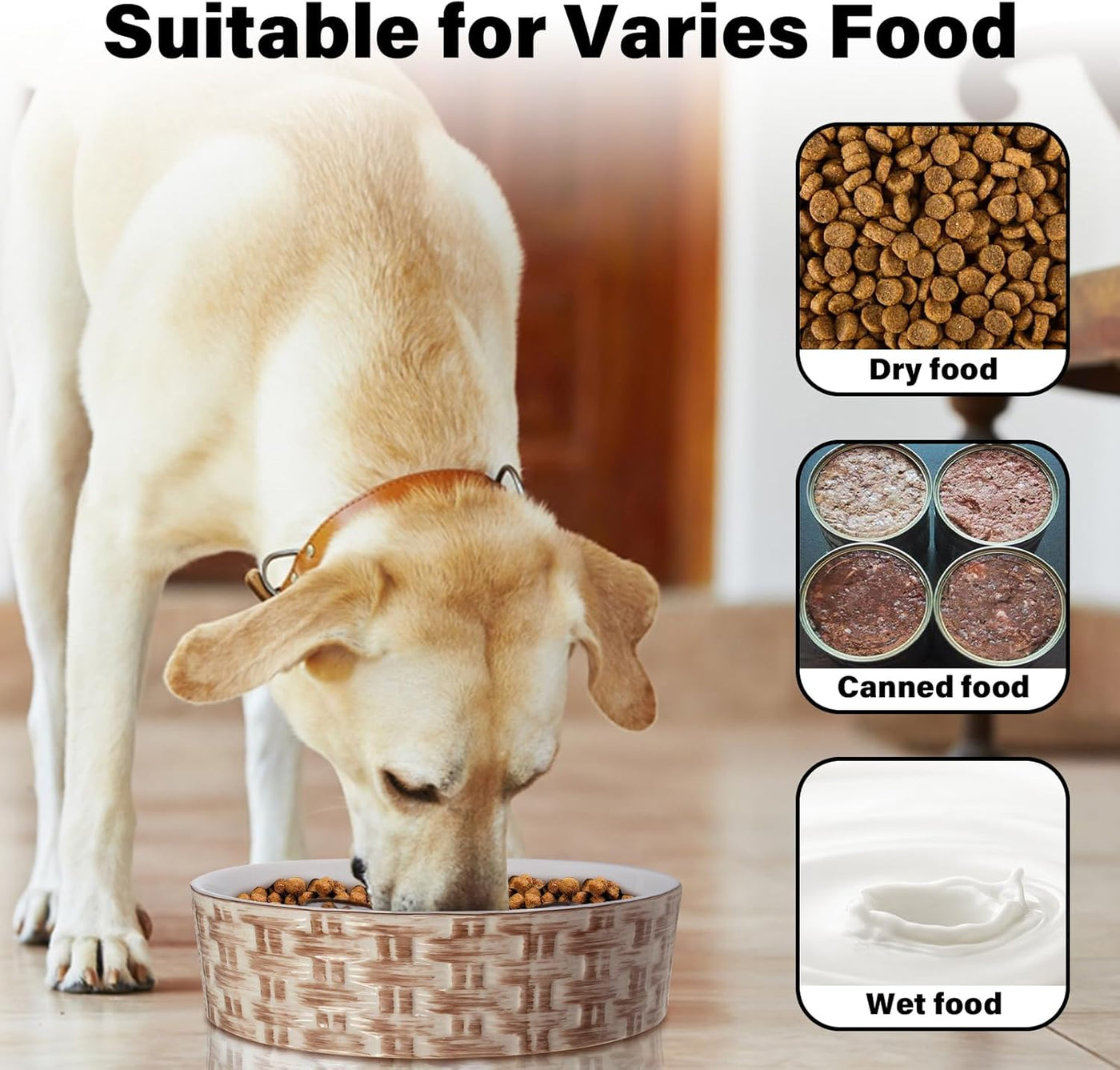 Ceramic Slow Feeder Dog Bowl for Medium & Large Dogs – image 4