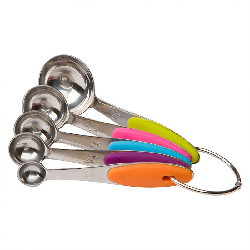 Juego de cucharas medidoras magnéticas de acero inoxidable de doble cara