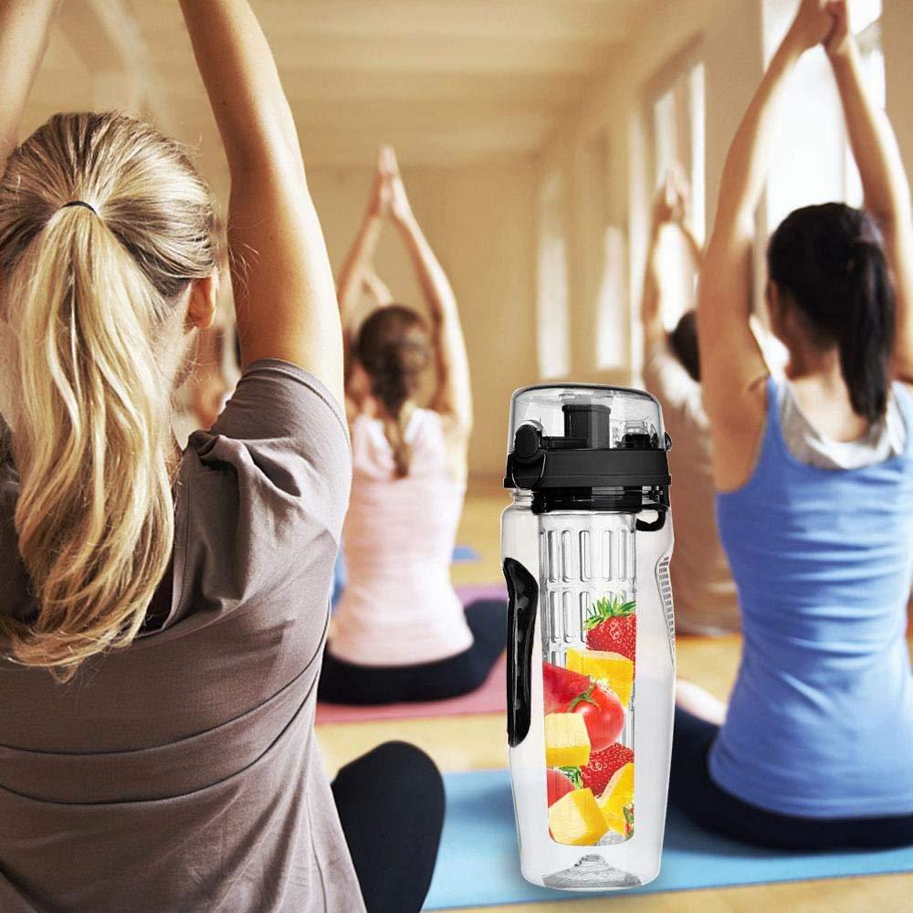 32oz BPA-Free Fruit Infuser Water Bottle with Leakproof Design – image 2