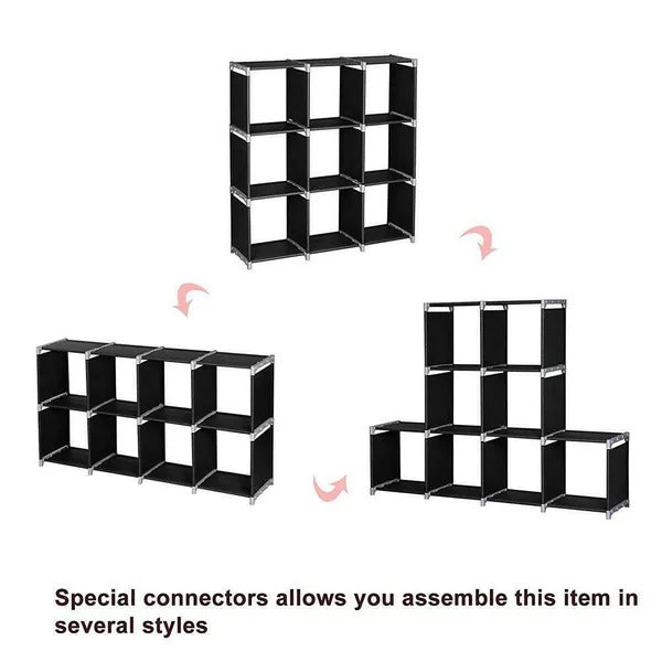 3-Tier 9-Compartment Storage Cube Organizer Shelf – image 4