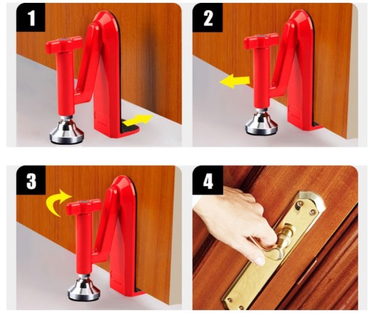 Portable Door Jammer Lock Brace for Enhanced Security – image 5