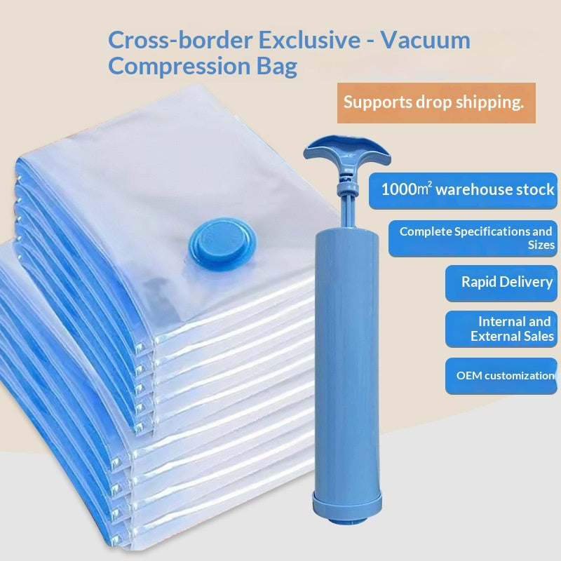Thickened Transparent Vacuum Compression Storage Bags