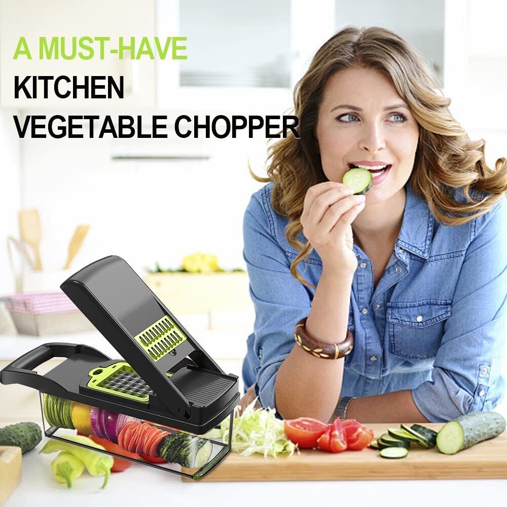 16-in-1 Vegetable Chopper with Multiple Blades & Container – image 6
