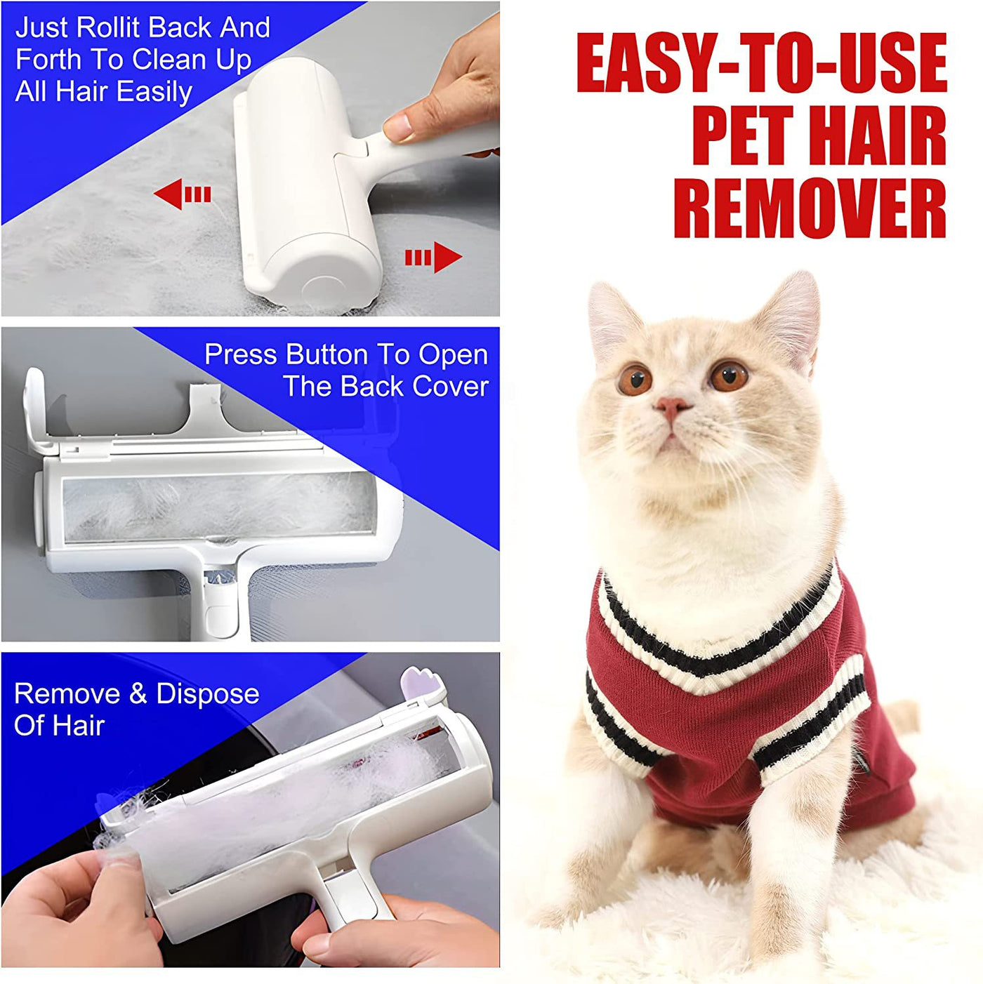 Pet Hair Picker Roller for Dogs and Cats – image 5