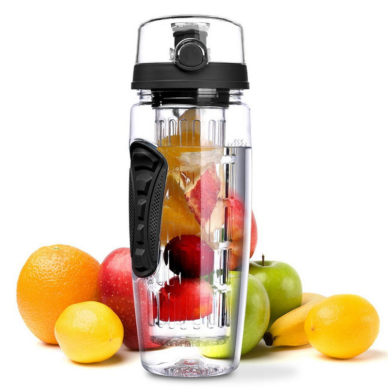 32oz BPA-Free Fruit Infuser Water Bottle with Leakproof Design – image 4