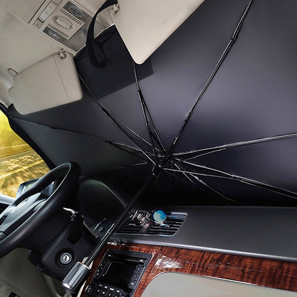 Car Windshield Sunshade Umbrella Front Window Visor Black Large – image 6
