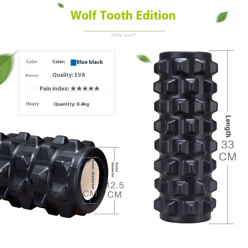 Black Fitness Foam Roller for Muscle Massage – image 3