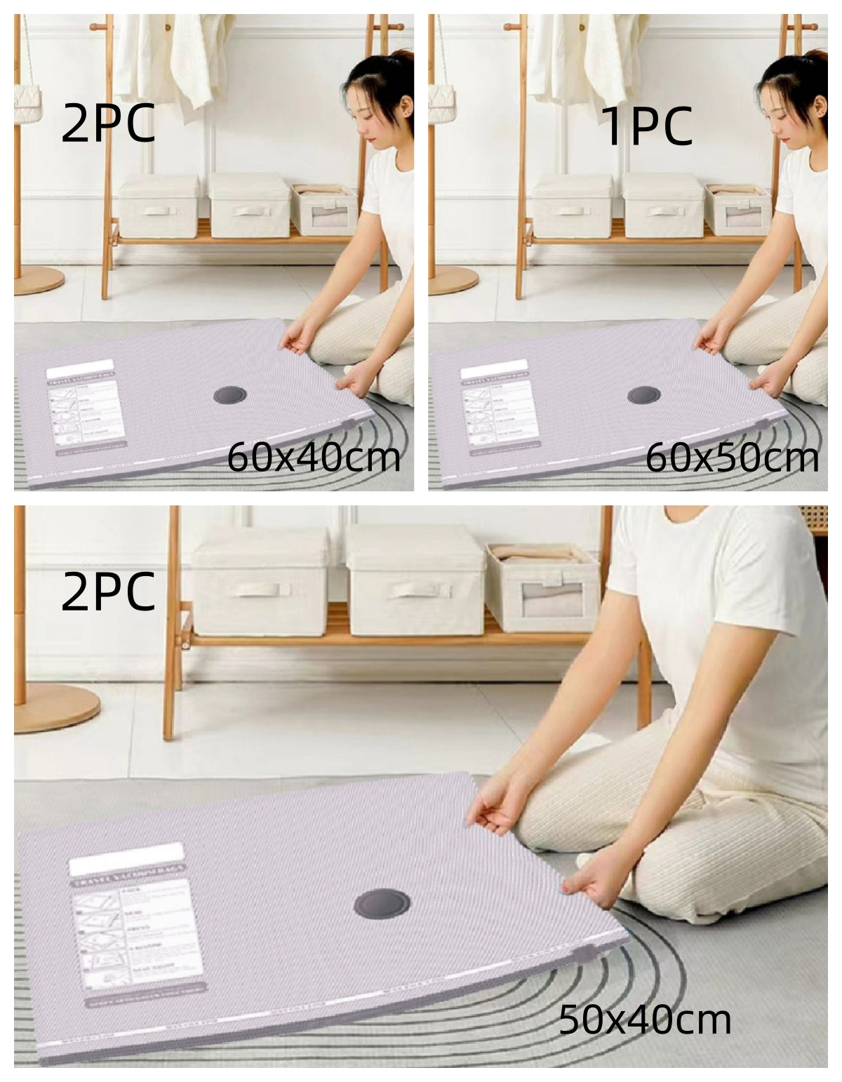 Travel Vacuum Compression Storage Bag - Durable PA PE Material – image 7